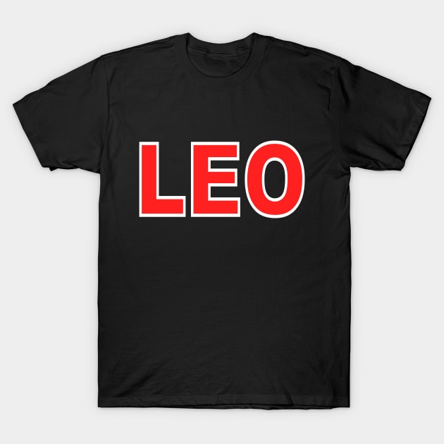 leo zodiac sign T-Shirt by Chandan